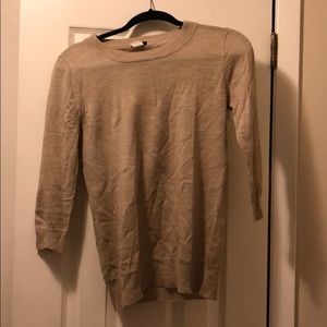Jcrew crew neck 3/4 sleeve sweater size xs